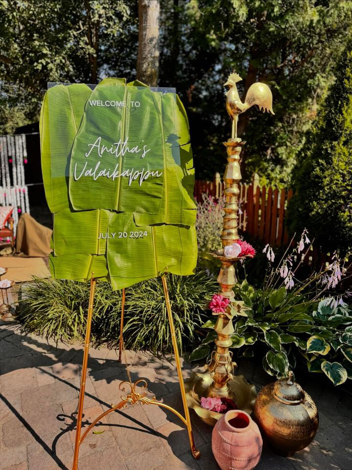 Valaikaapu Acrylic Sign - Anitha