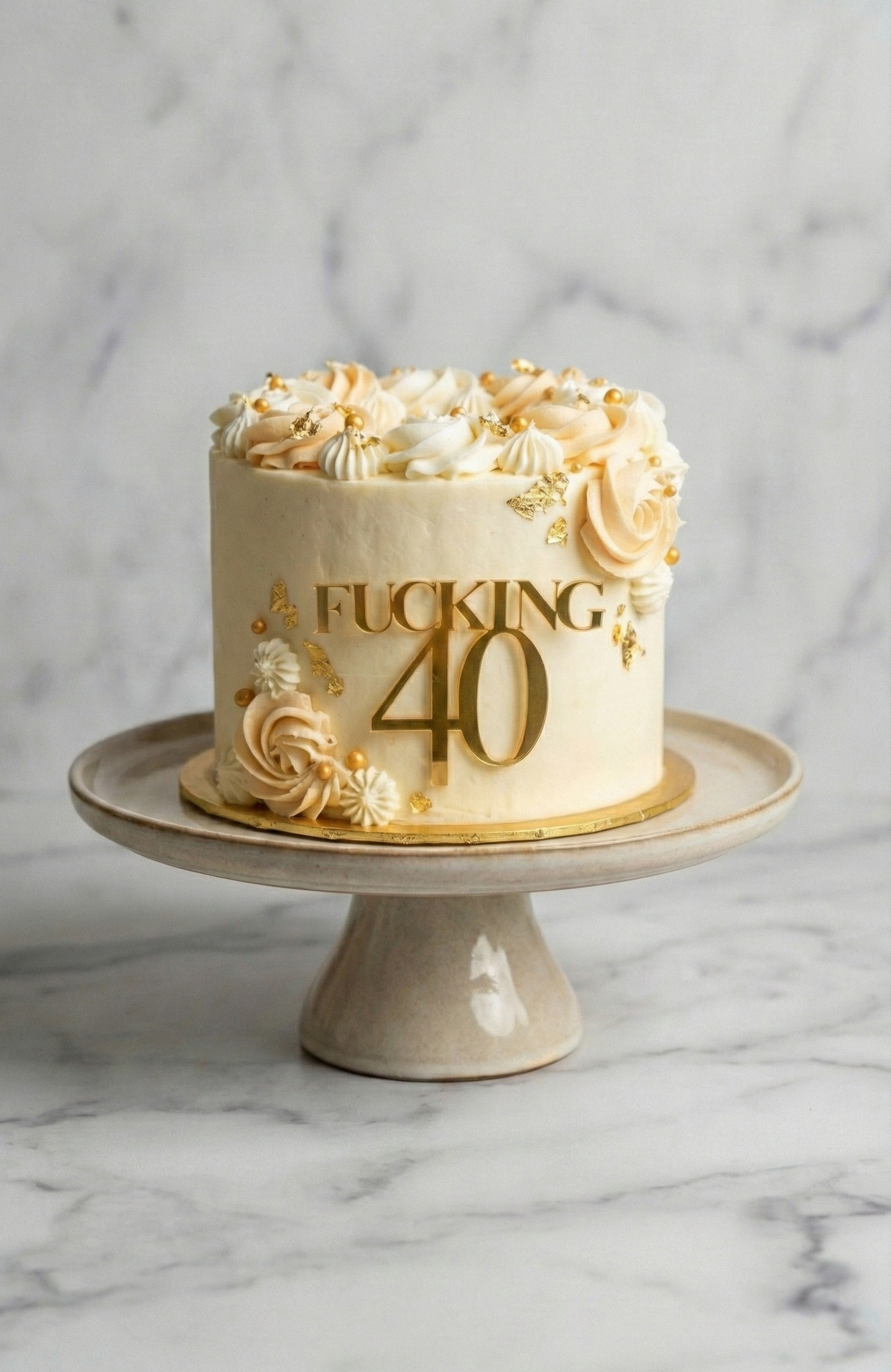 "F*cking 40" Statement Cake Topper