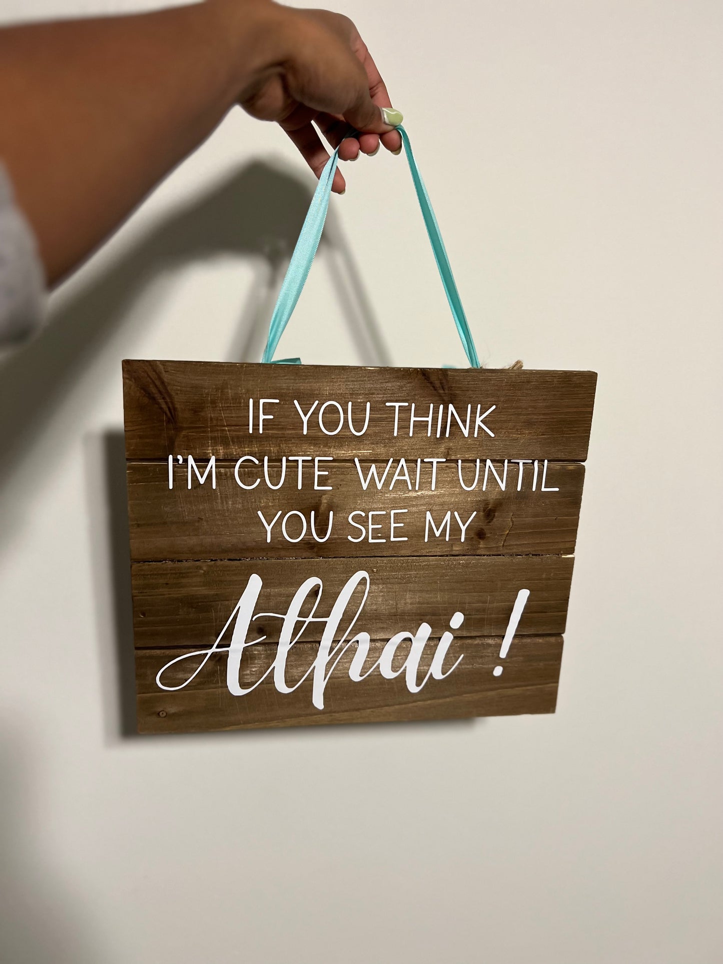 Flower girl/boy wooden sign