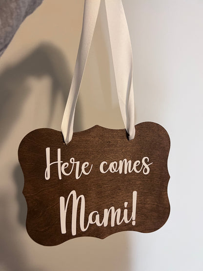 Flower girl/boy wooden sign