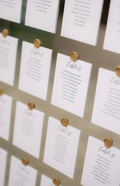 Table Seating Cards - CLASSIC