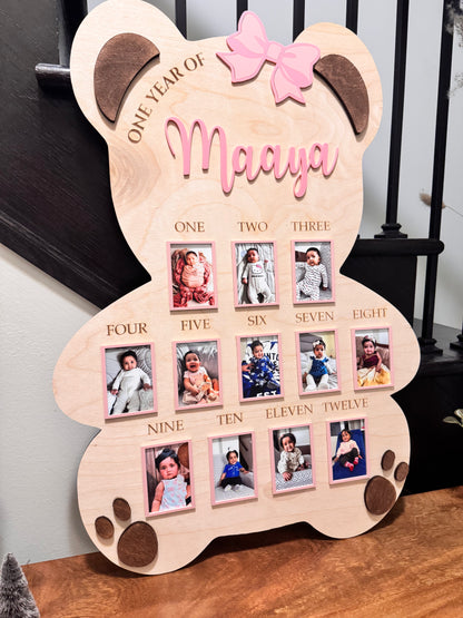 Wooden Bear Milestone