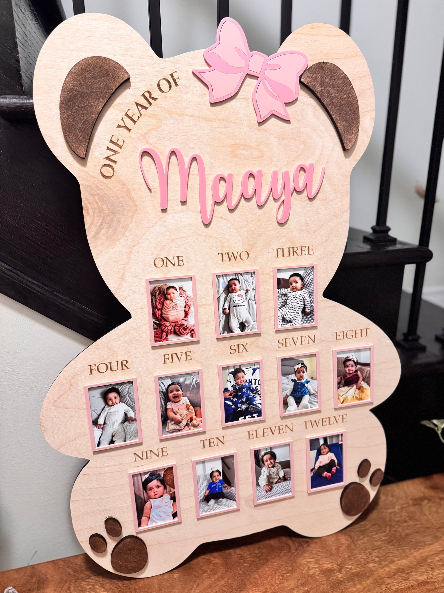 Wooden Bear Milestone