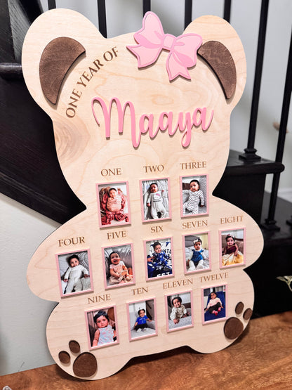 Wooden Bear Milestone