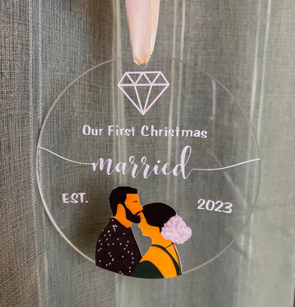 First Christmas Married Ornament